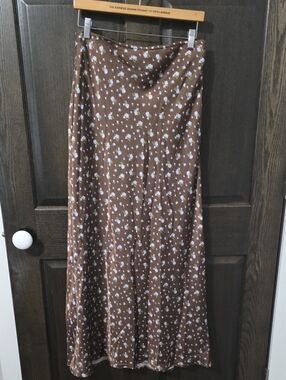 Things Between Brown Floral Maxi Skirt NWT ($56)